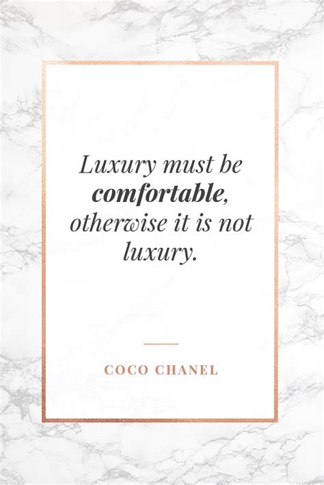 chanel tagline 2020|coco Chanel quote about luxury.